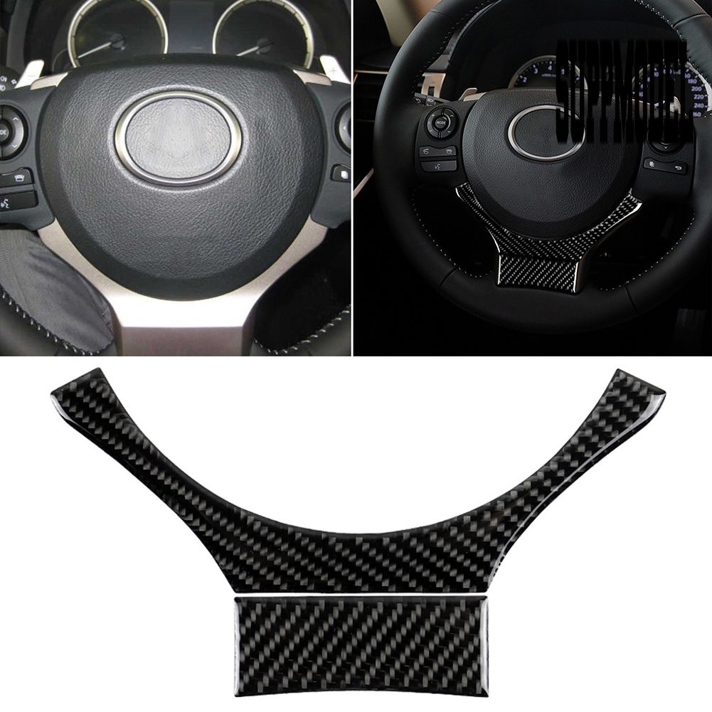 2pcs / Set Cover Stir Mobil Bahan Carbon Fiber Untuk Lexus IS250 CTNX