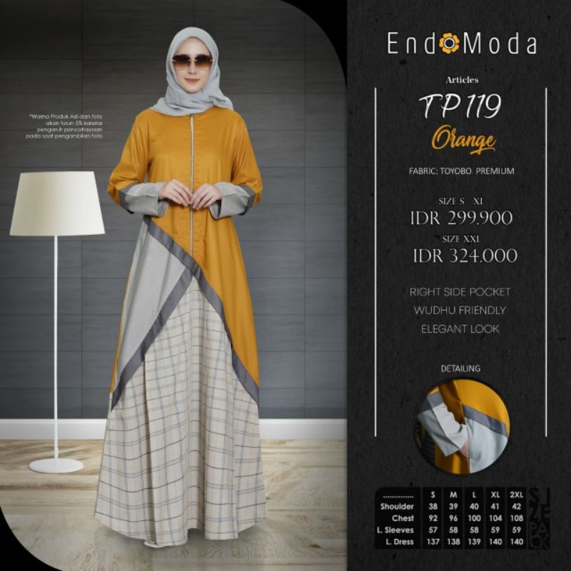 DISKON GAMIS ENDOMODA TP 119 YELLOW TERBARU