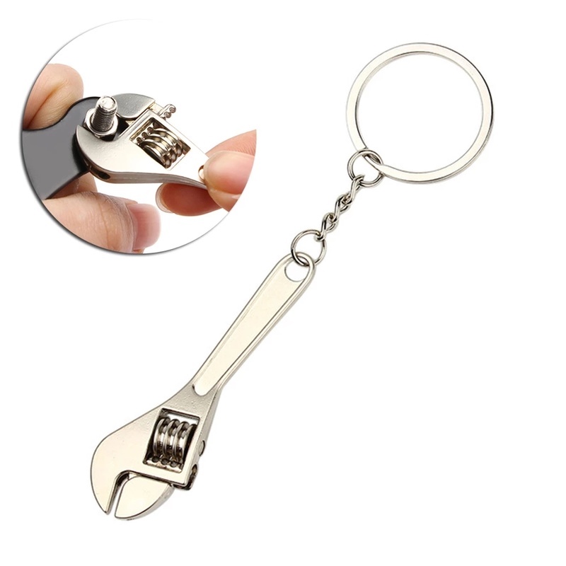 Multifunction Small Spanner Pendant Car Keychain/ Creative Bicycle Repair Wrench Decoration Key Ring