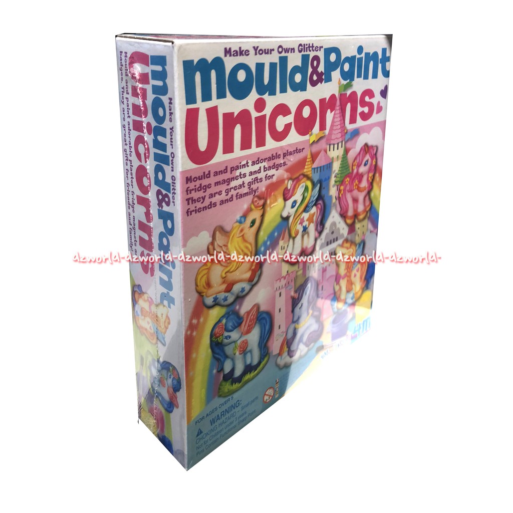 4M Mould &amp; Paint Unicorn Mainan Menghias Mewarnai Kuda Poni Keramik