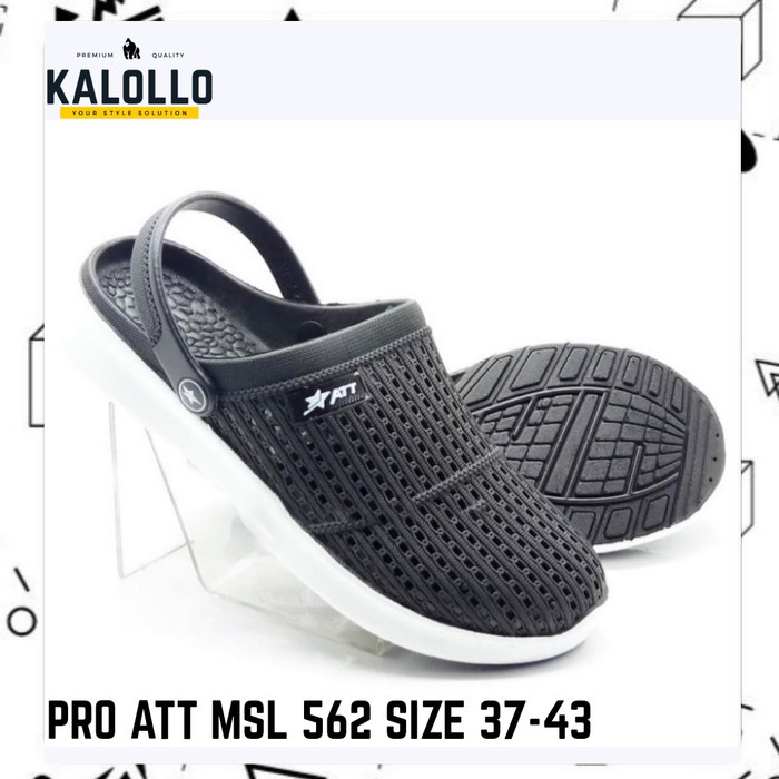PRO ATT MSL 562 ORI Sepatu sandal karet tahan air pria Att sandal tali belakang size 37-43