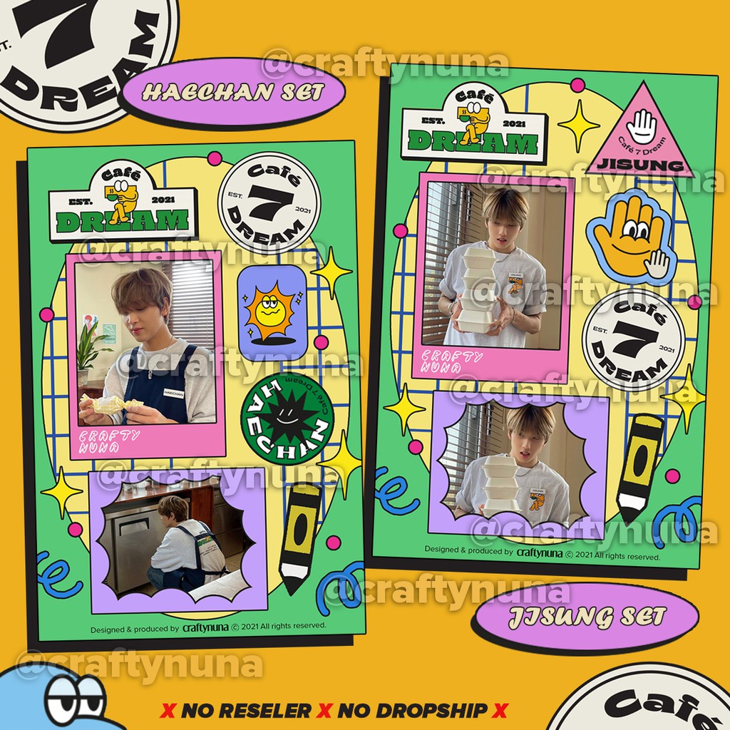 (NC-015) NCT 7 DREAM CAFE 2021 Sticker Set by Crafty Nuna stiker case hp aesthetic kpop 127 jaemin haechan