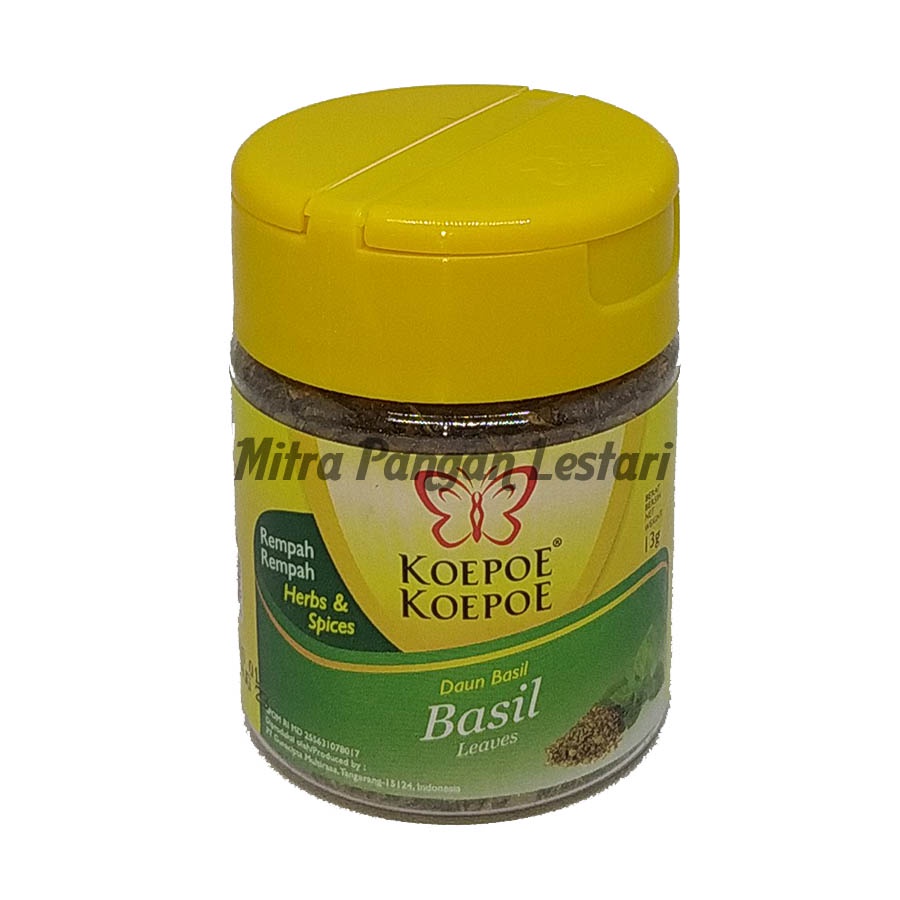 

Daun Basil Koepoe Koepoe 13 g / Basil Leaves Koepoe Koepoe / Rempah-Rempah