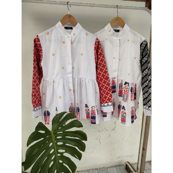 Keira top motif karakter lucu