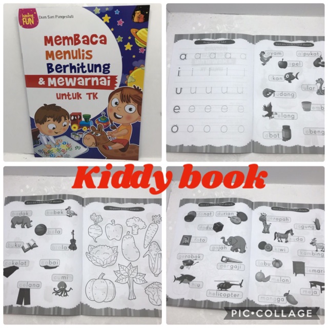 Buku membca menulis berhitung dan mewarnai TK Shopee Buku membca menulis berhitung dan mewarnai TK Shopee