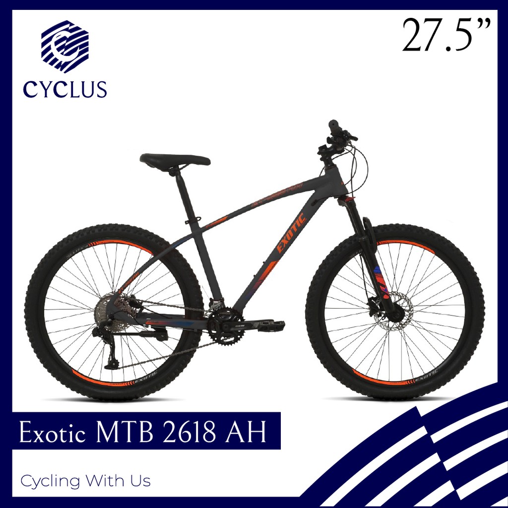 Sepeda MTB Exotic 2618 AH 18 Speed 27.5 Inch