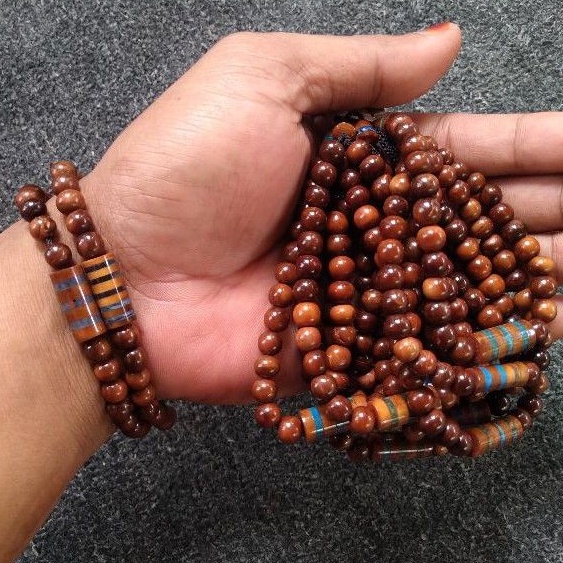 gelang kokka motif tabung  kapsul garis warna