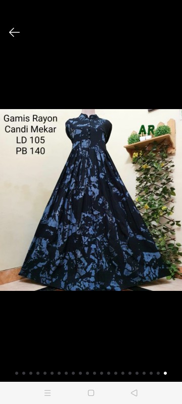 Gamis Twil Abstrak An Super Grade A Motif Malaman Terbaru Terlaris Termurah Batik