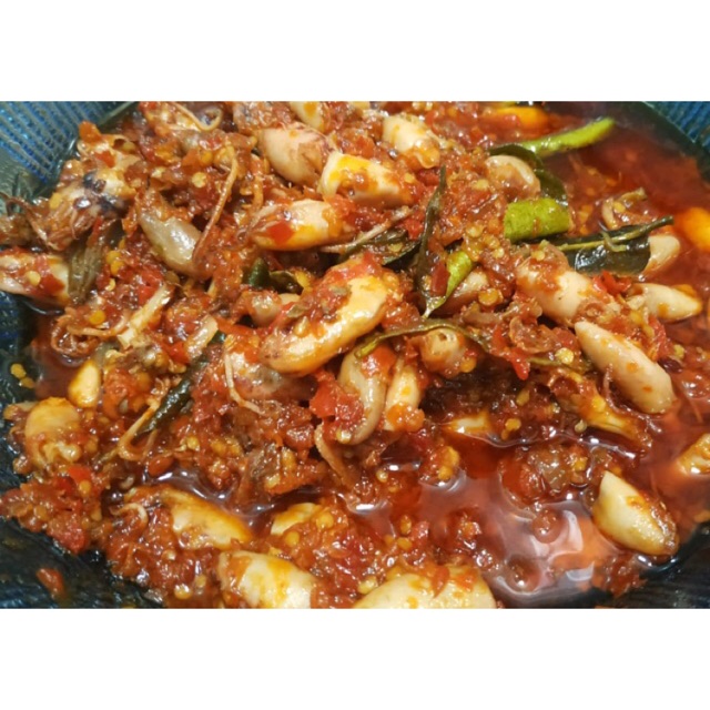 

Keichar Sambal Baby Cumi Pete Cabe Ijo / Cabe Merah 200gr