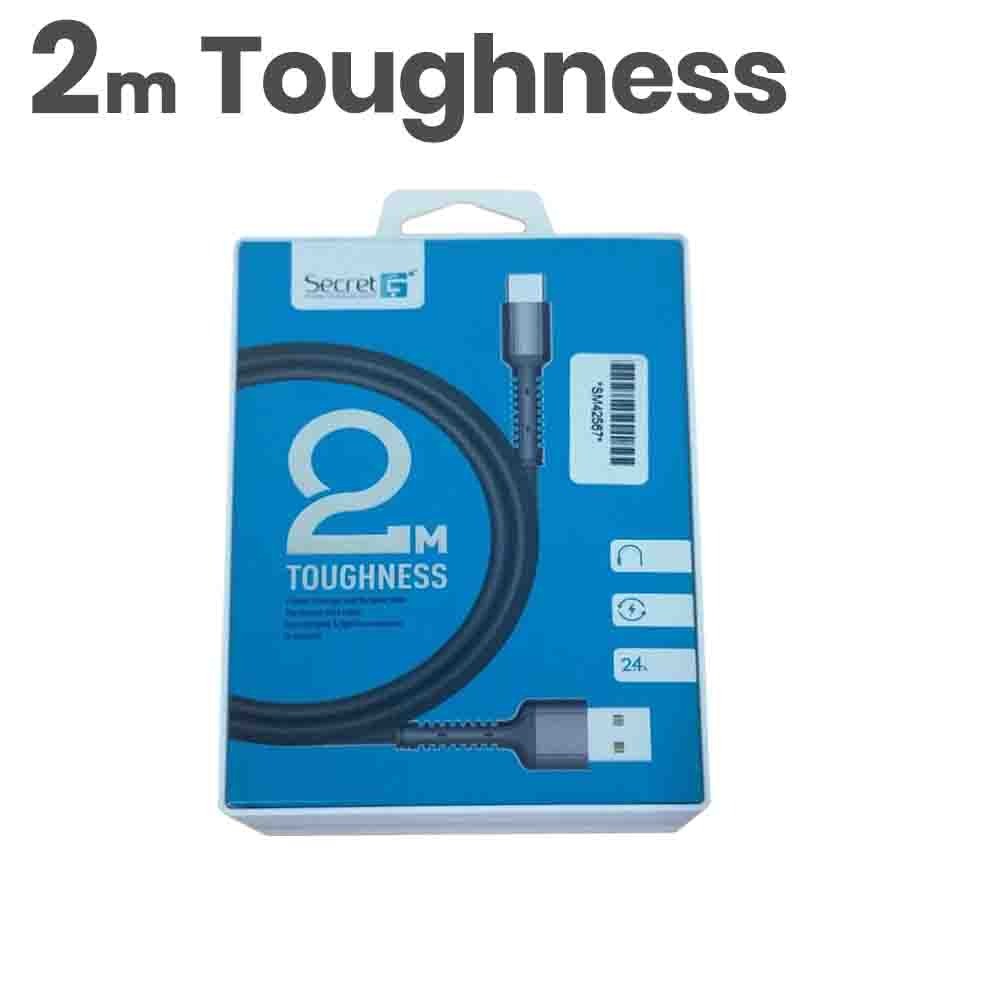 Cable Usb A to Micro usb Secret-G 2m sync charge 2.4A fast charging toughness Ls64 - Kabel data android 200cm 2 meter Ls-64