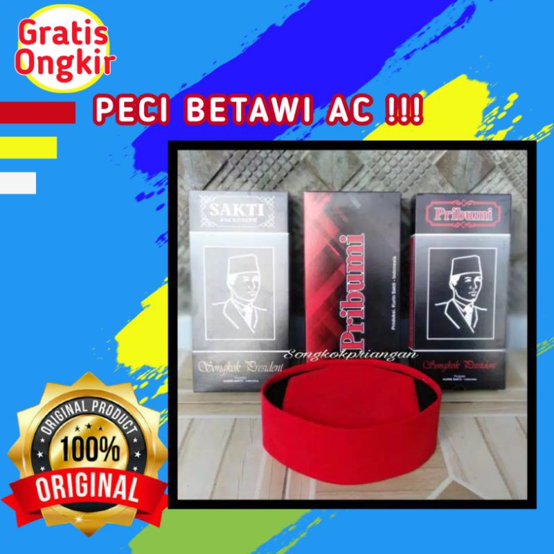 PECI BETAWI SONGKOK BETAWI KOPIAH BETAWI PECI SI PITUNG KUPIAH SI PITUNG SONGKOK SI PITUNG AC