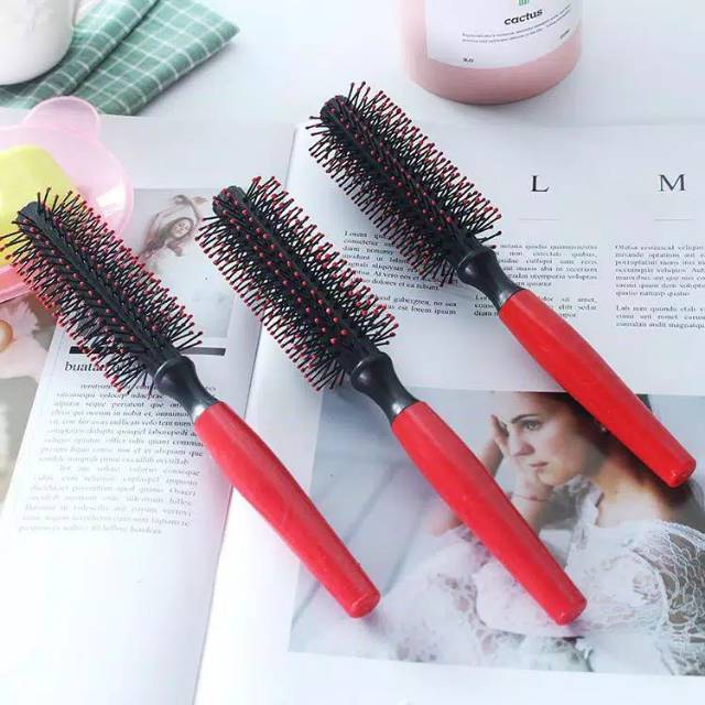 Sisir Blow Salon Murah  Gagang Hitam dan Merah