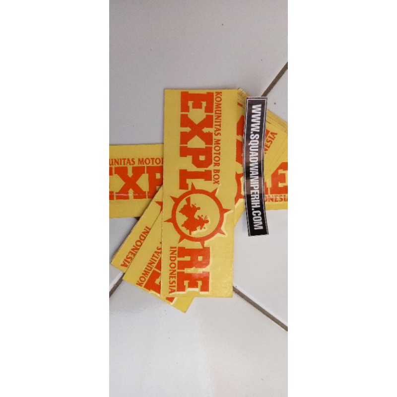 cutting sticker explore Indonesia naik motor box