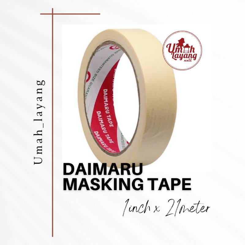 

Masking tape / plaster kertas DAIMARU ( 1 inch x 21 meter)