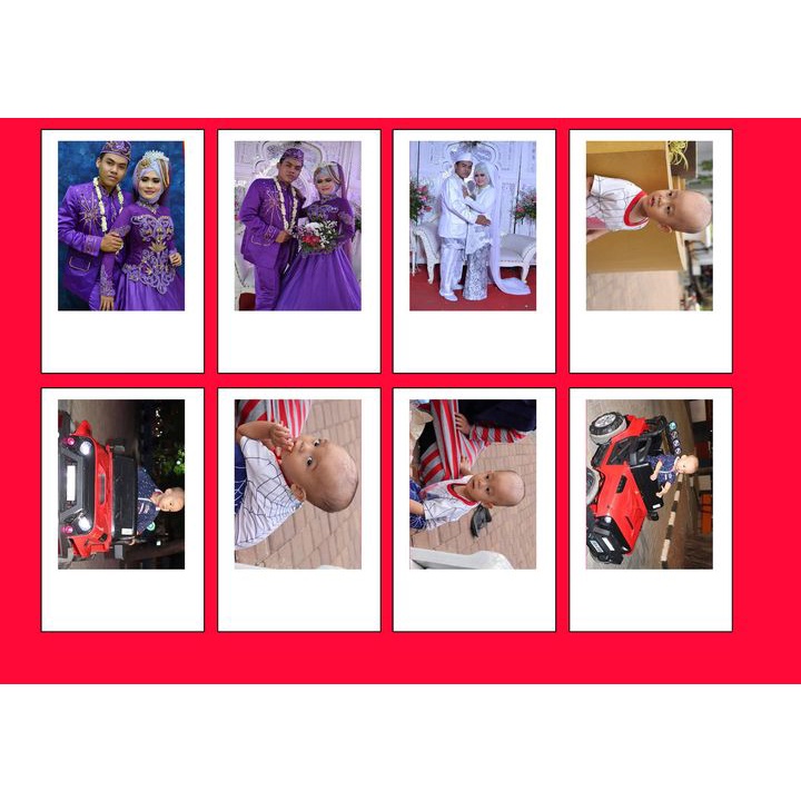 

cetak poto polaroid 2R murah bahan glossy