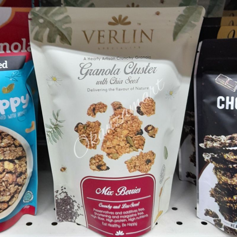 

Verlin Granola Cluster Chia Mix Berries 150gr