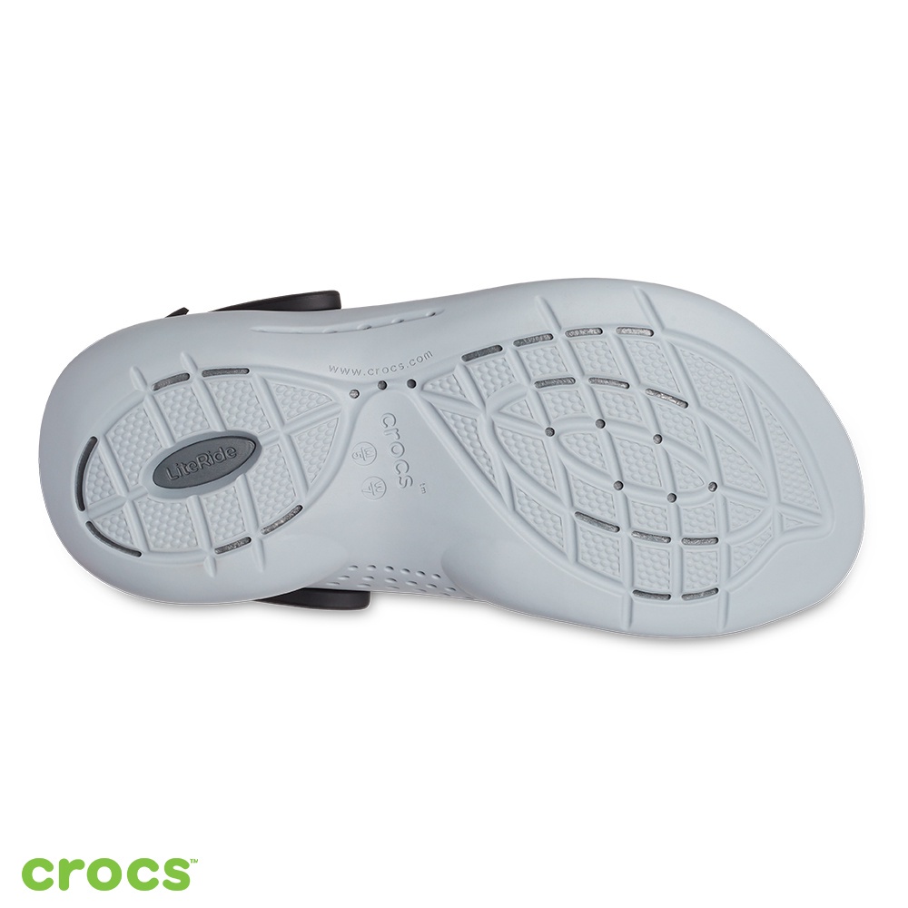 Crocs Literide 360  / Sandal Pria / Sandal Wanita / Sandal Karet / Sandal Anti Air - Black Gray