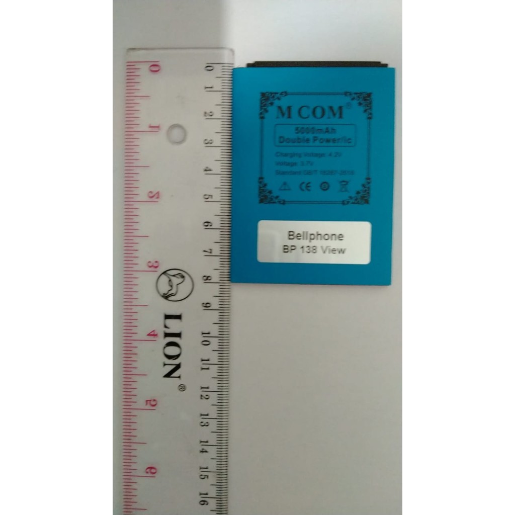 Battery Batre Baterai Double Power Mcom Bellphone BP138 View - BP 138 View P : 8cm L : 5,8cm