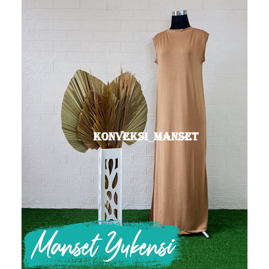 MANSET GAMIS KUTUNG BAHAN YUKENSI ALLSIZE GAMIS BUNTUNG / INNER GAMIS / GAMIS JERSEY MURAH BISA COD DISKON PROMO