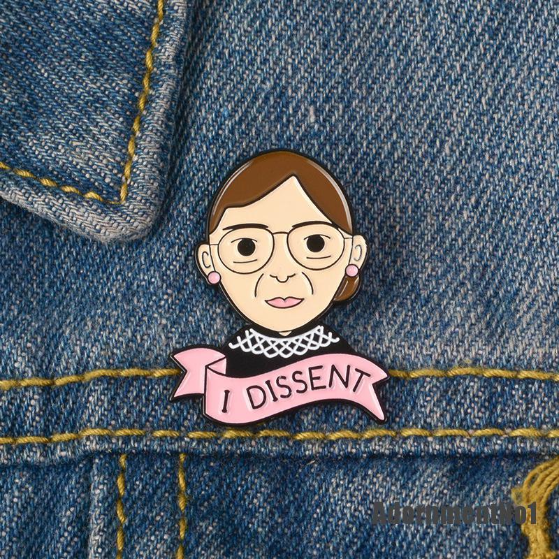 (Adornmentno1) Bros Pin Enamel Desain I Dissent Ginsburg Untuk Wanita