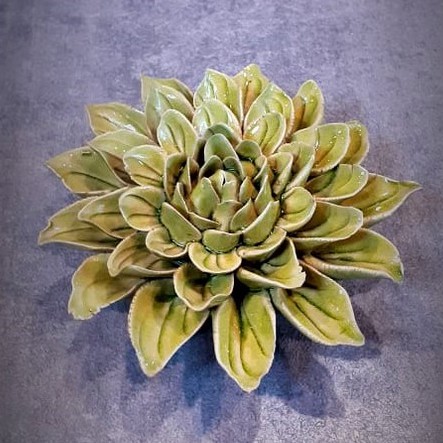 Hiasan Dinding Keramik Teratai 3D 950149