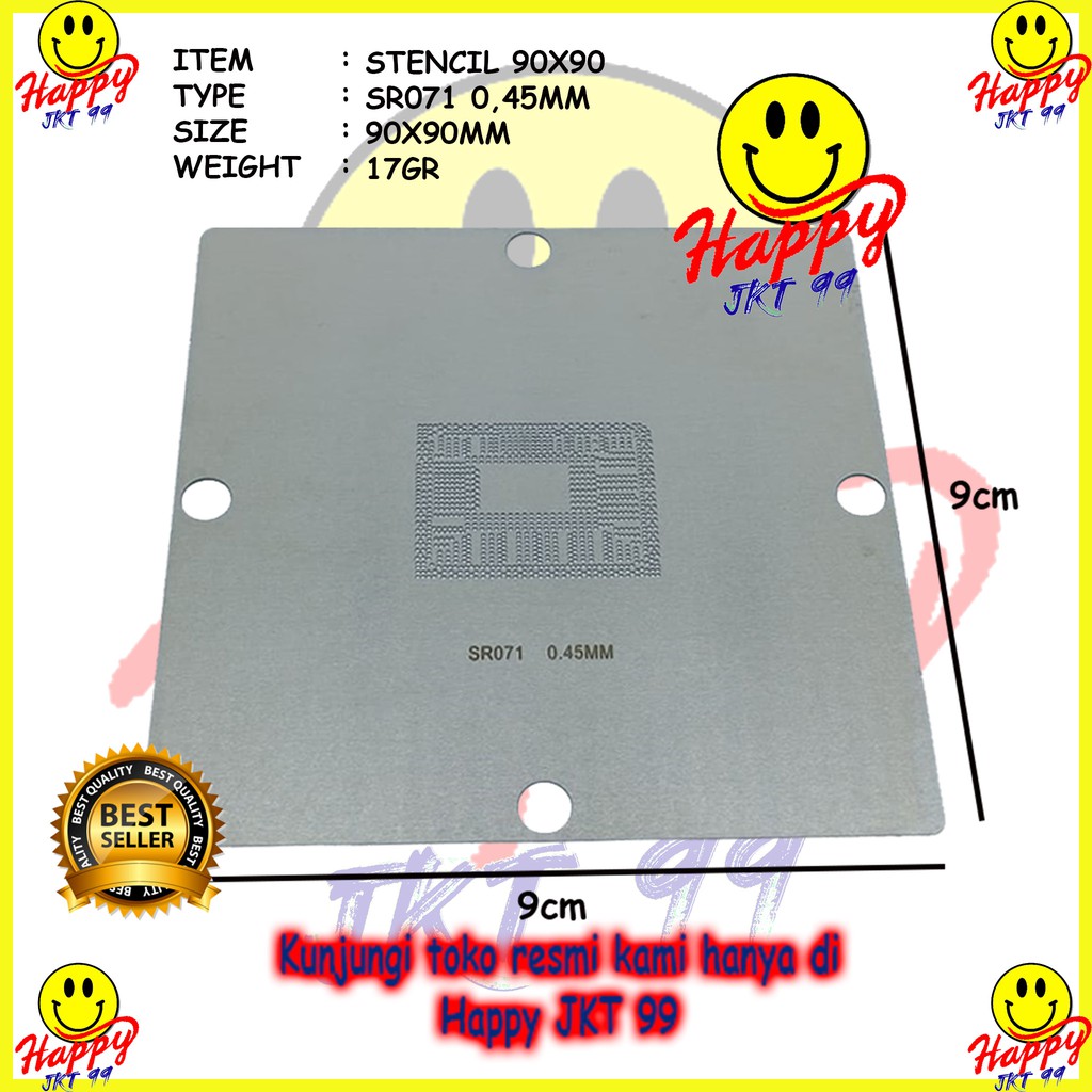 [ HAPPY JKT 99 ] STENCIL 90X90 SR04S SR071 SR0VQ Sr08n Sr109 Sr0cs I3-2310m I5 2415m