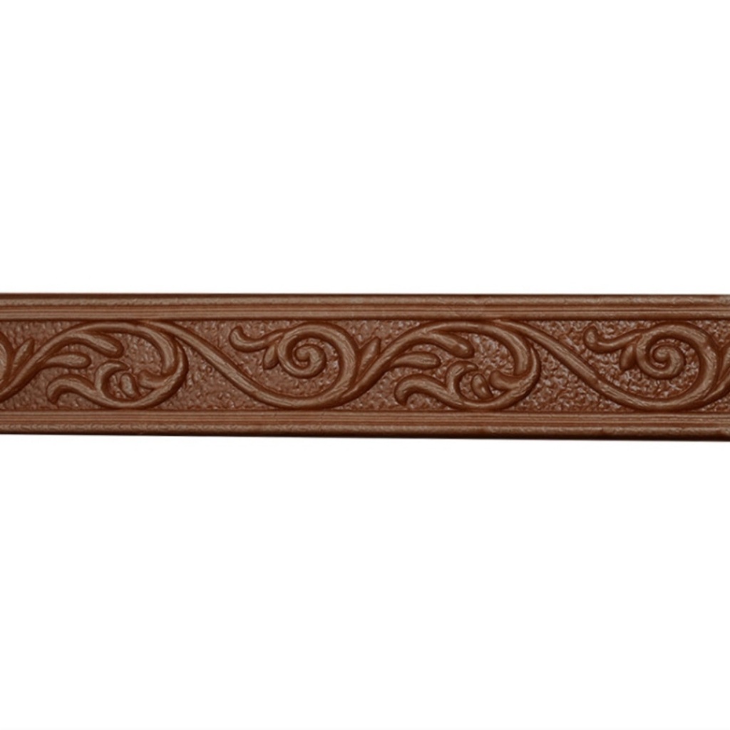 LIST BORDER FOAM 3D LIS WALLPAPER BORDER STICKER (LEBAR 5 CM)-T5-06 COKLAT