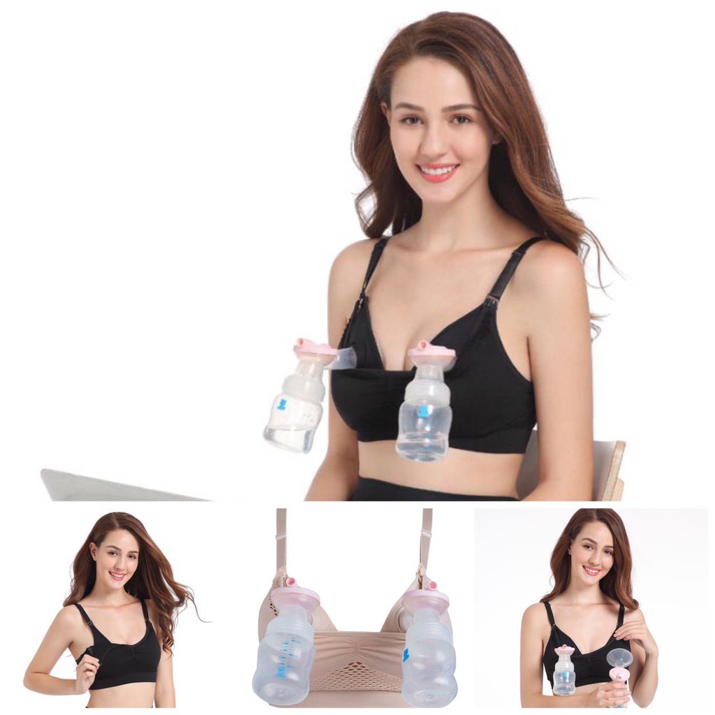 HANDSFREE PUMPING BRA MENYUSUI NURSING BRA COTTON HANDS FREE UNTUK POMPA ASI COMFORT PREMIUM 896