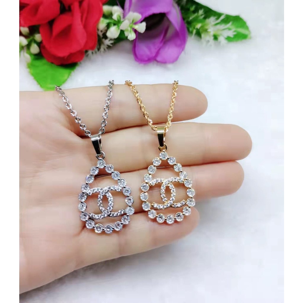 Kalung xuping permata lapis emas perhiasan fashion K51-52