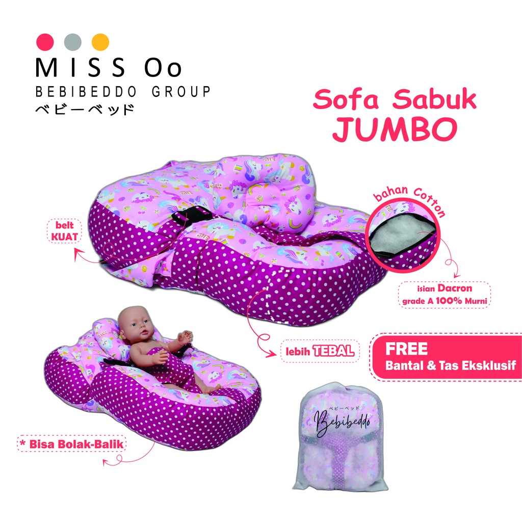 sofa bayi multifungsi / sofa bayi gesper jumbo / sofa bayi duduk jumbo