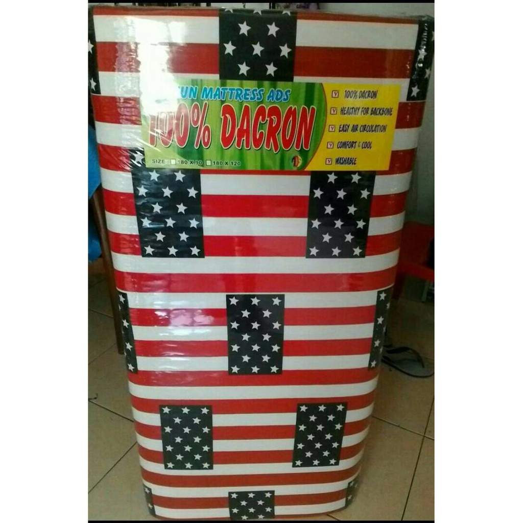 Kasur Busa / Matras 100% Dacron Ukuran 180 x 120 cm
