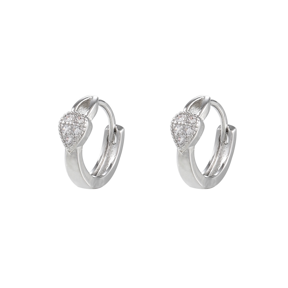 ✅COD Anting Titanium Anti Karat Mewah Berlian Anting Hoop Fashion Korea Earrings Aksesoris Wanita Murah   D607