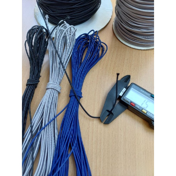 tali elastis 1,5 mm tali string 15 mm 1,7 mm cord bulat