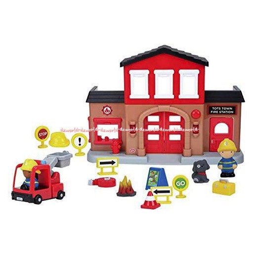 Play Go Fire Station Play Set Mainan Bentuk Markas Pemadam Kebakaran