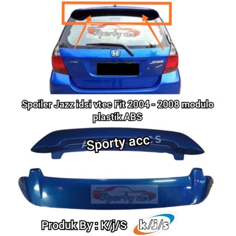 Spoiler honda jazz 2005-2008