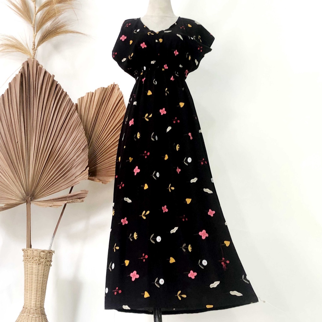 Dress Manohara Panjang Bali Vanesa-Kudelia Hitam