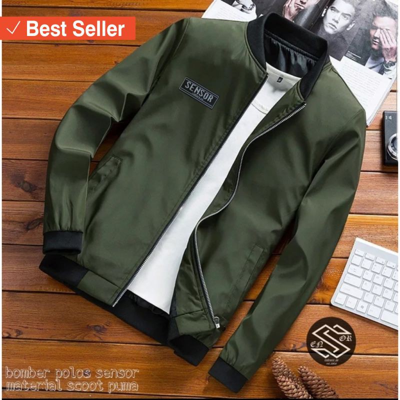 BOMBER PRIA WANITA STYLE MODERN HITS / Jaket Emporer Hijau Army Polos. Lengan Nya Bisa Le JAKET PR