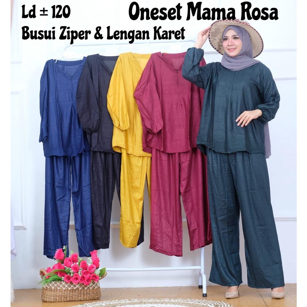 Baju Wanita Jumbo Ld 120 One Set Mama Rossa Terbaru