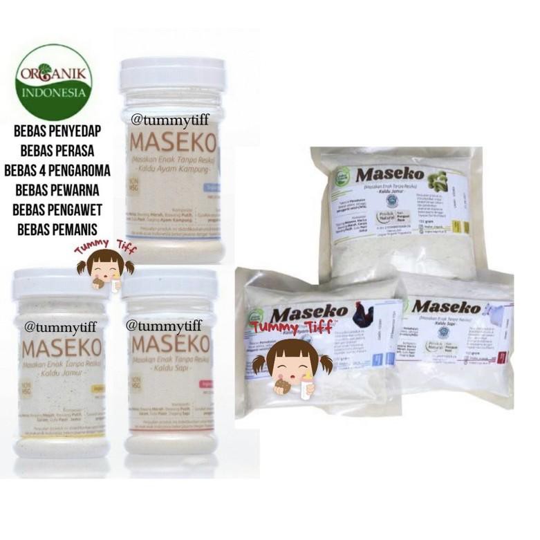 

rS1Code Maseko Kaldu organik BOTOL & REFILL 100gr Non MSG Lingkar Organik kaldu mpasi E7J5 (masakini