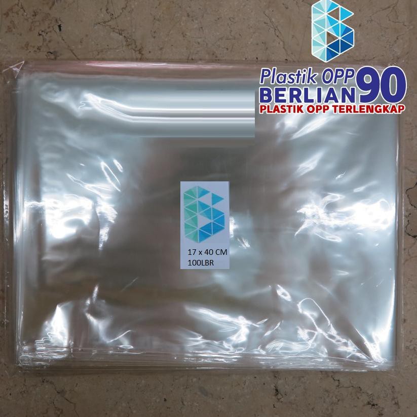 

*BestSeller* ➯ Plastik OPP 17 X 40 CM 20 MIC 100LBR Lem Atau Seal ↷ Terlaris dan Termurah!!