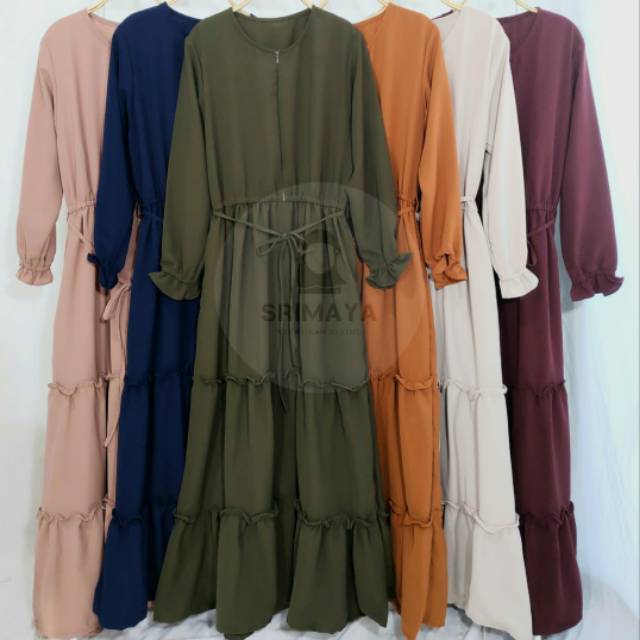 Erlin long dress gamis dress
