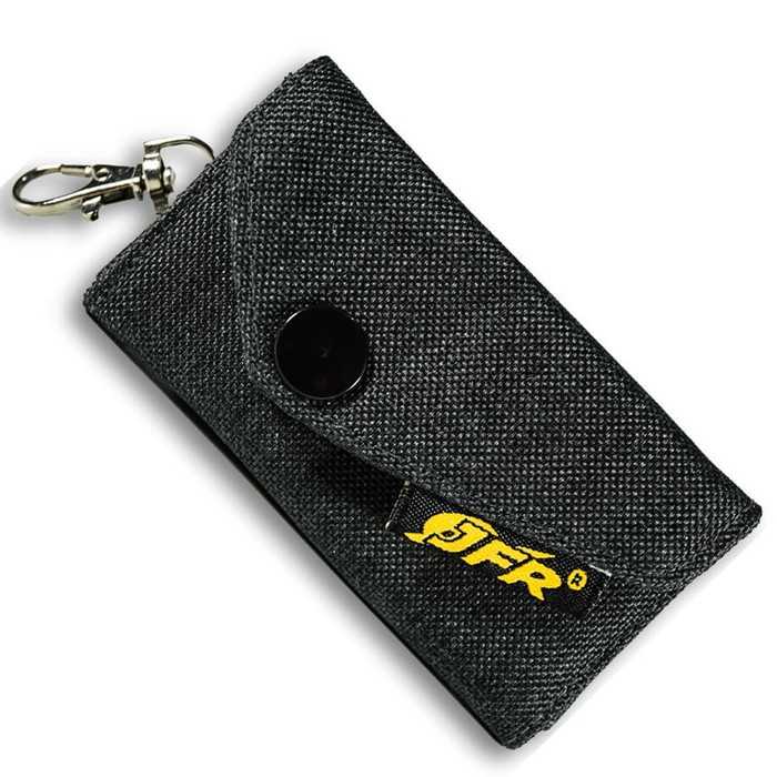 JFR Fashion Dompet Kunci Bahan Kulit Kanvas GKC01 - Hitam