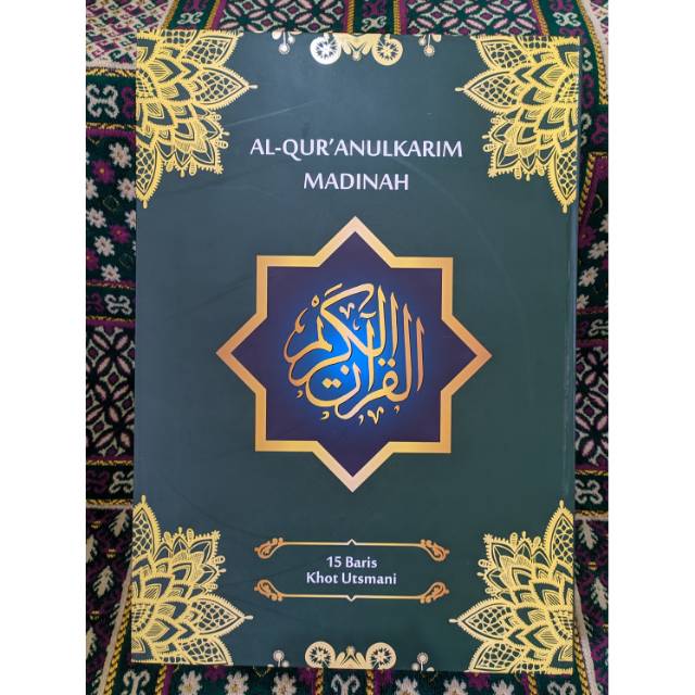 Al Qur'an Madinah ukuran Besar 30x42cm Alquran Khot Utsmani 15 Baris al qur'an jumbo