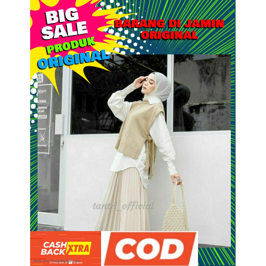 Lova vest /Rompi wanita kekinian/ vest rajut kekinian / korean style / vest rompi termurah/Rompi