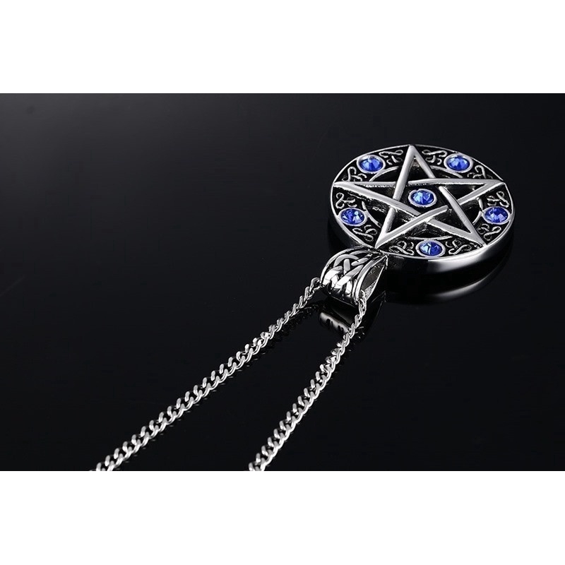 Fashion Vintage Style Jewelry Pentagram Pendant Necklace for Men Women