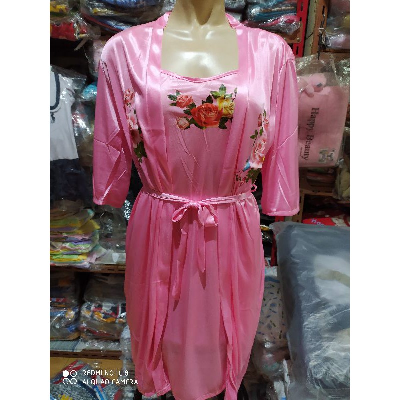 Baju tidur wanita Satin kimono