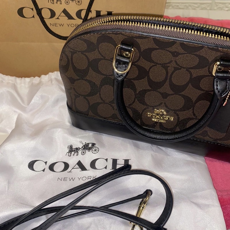 coach mini sierra preloved brand, preloved tas branded, preloved coach