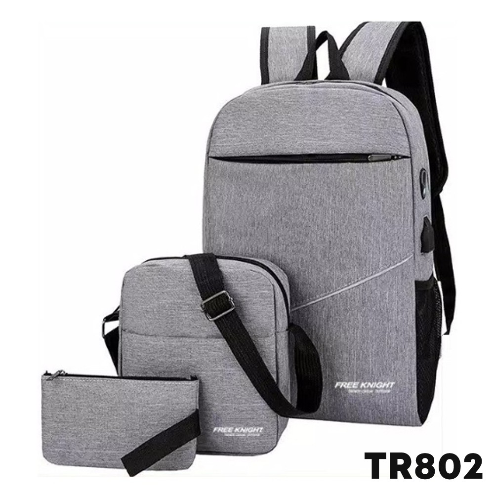 Highland Tas Ransel Pria 3in 1 Backpack  Tas  Ransel MultiFungsi  Import TR803