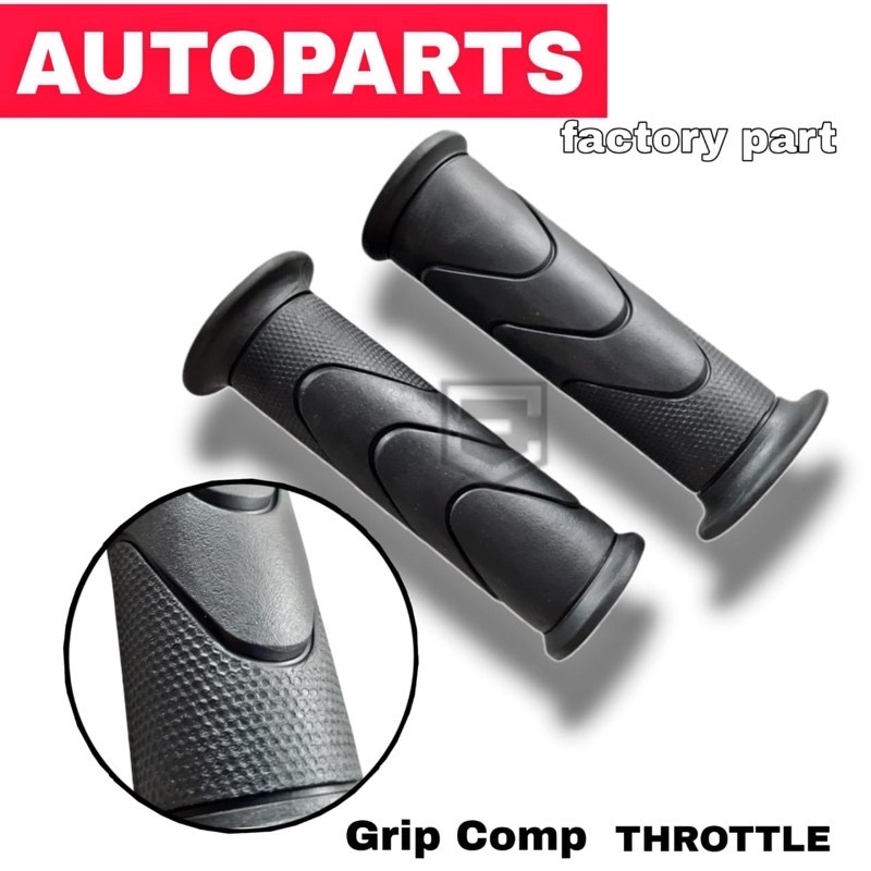 HANDGRIP STANDAR MODEL HONDA ORI HITAM HANDFAT / SARUNG GAS HONDA UNIVERSAL BEAT VARIO SCOOPY SPICY REVO SUPRA DLL