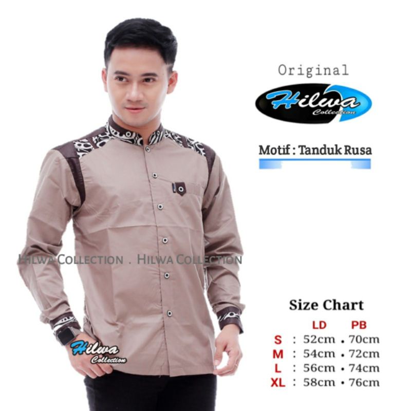 BAJU KOKO NEW MOTIF TANDUK RUSA
